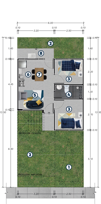 Modelo 81 m²